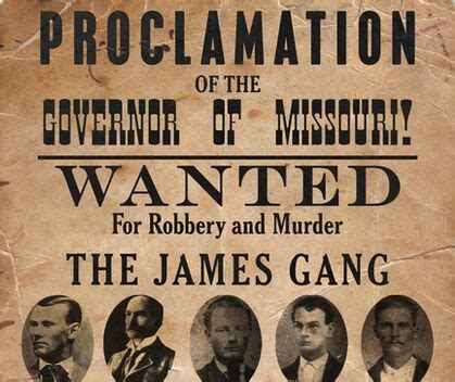 "James Gang Wanted Poster" Canvas Prints by kayve | Redbubble