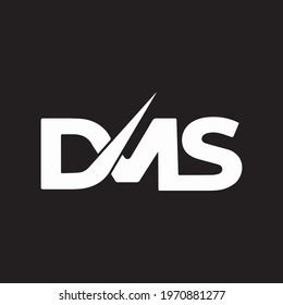 Dms Letter Logo Design On Black Stock Vector (Royalty Free) 1970881277 | Shutterstock