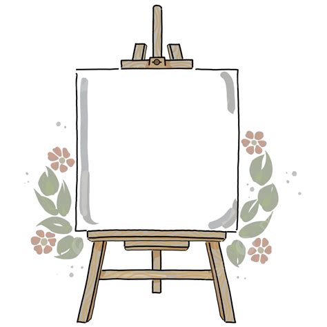 Cute Canvas Nq, Canvas And Easel, Canvas Wood, Cute Canvas PNG Transparent Clipart Image and PSD ...