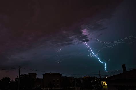 blue lightning #storm #overcast #sky #night #5K #wallpaper #hdwallpaper #desktop | Lightning ...