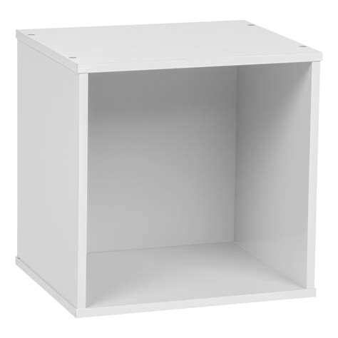 BAKU Modular Wood Cube Box, White - Walmart.com