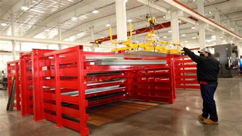 Roll-Out Sheet Metal Racks | Roll-Out Racks for Metal Storage