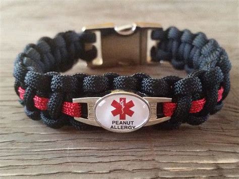 Medical ID Peanut Allergy Paracord Bracelet | Bracelet template, Paracord bracelets, Paracord