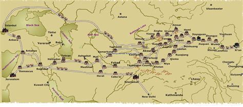 Silk Road Map-China Silk Road Travel