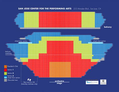 San Jose Performing Arts Center Seating Chart
