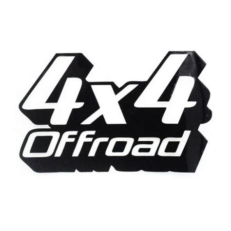 4x4 Off-Road Decal 2PC Set New Fits Jeeps Trucks Cars Universal 9 ...