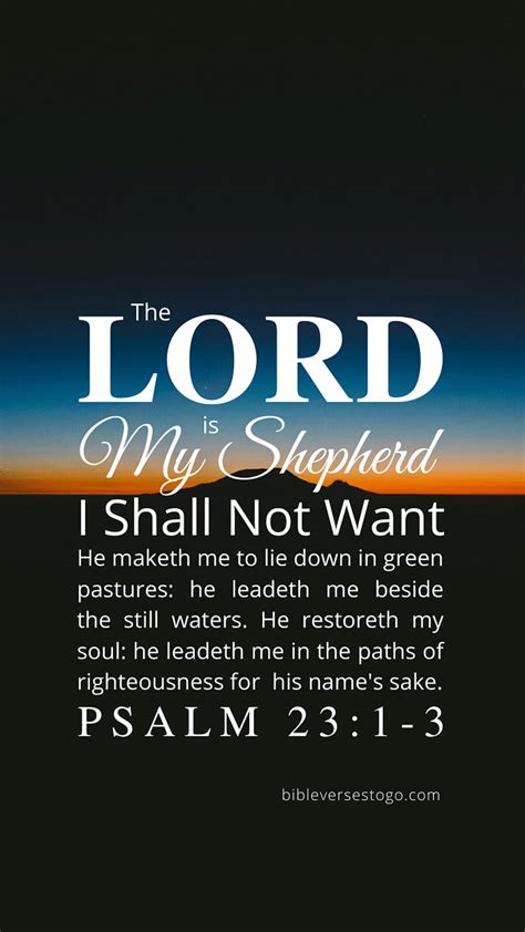 Psalm 23 Wallpaper