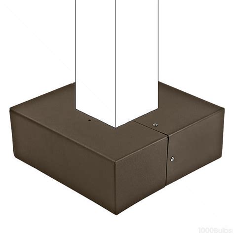 10.75 in. - Base Cover for 4 in. x 4 in. Square Straight Poles - PLT 27613 | 1000Bulbs.com