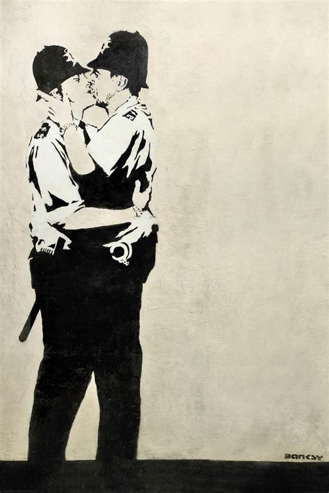 Banksy’s ‘Kissing Coppers’ sold in US