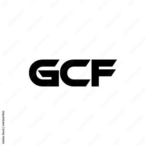 GCF letter logo design with white background in illustrator, vector ...