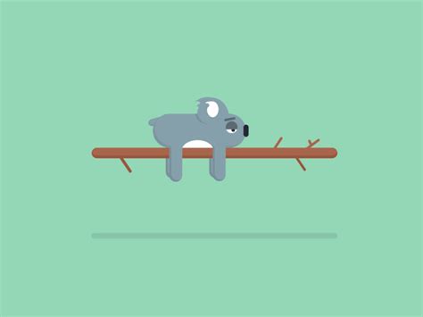 Lazy koala by Vitaly on Dribbble