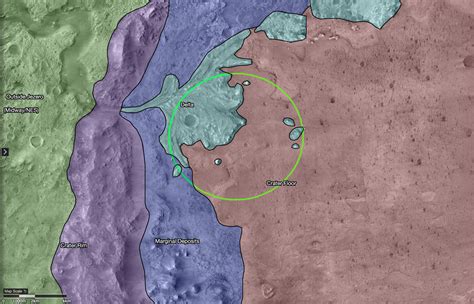 Map of Regions Around Mars' Jezero Crater – NASA Mars Exploration