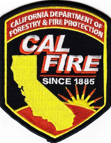 CALIFORNIA DEPT of FORESTRY & FIRE PROTECTION CAL FIRE Patch #BadgesPatches | Fire protection ...