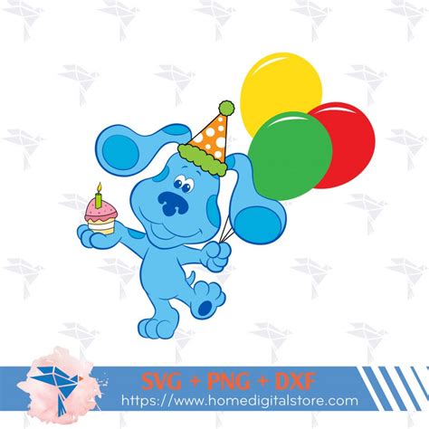 Blues Clues Birthday SVG, PNG, DXF