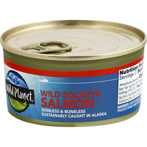 Wild Planet Wild Salmon - Sockeye - 6 oz | Canned Goods | Good Earth ...