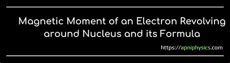 magnetic dipole moment of electron Archives - ApniPhysics