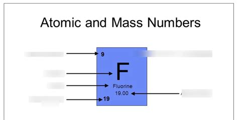 Atomic and Mass Numbers Diagram | Quizlet