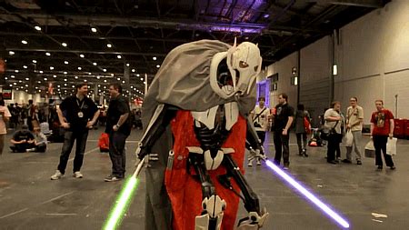 cosplaysleepeatplay: Awesome General Grievous Cosplay Gif Source: Must See Star Wars Cosplay ...