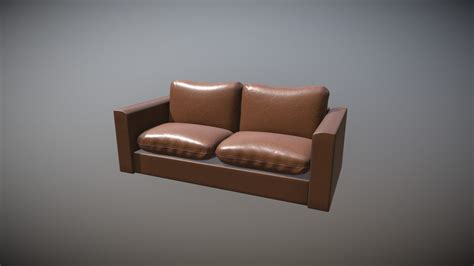 Leather couch - Download Free 3D model by Vegar Svenning (@Svenning) [e2bf3ef] - Sketchfab