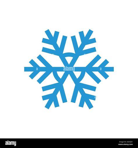 Cute Snowflake Icon vector, Christmas Holiday Winter snowflake Logo ...