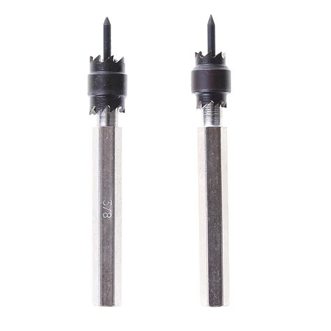 2pcs HSS High Speed Steel Double Sided Rotary Spot Weld Cutter Drill Bits Hex Shank 8mm Useful ...