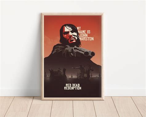 Red Dead Redemption Poster RDR 2 Poster Video Game Poster - Etsy