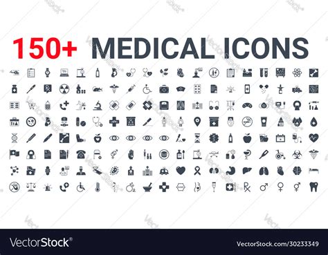 Medical icons set Royalty Free Vector Image - VectorStock