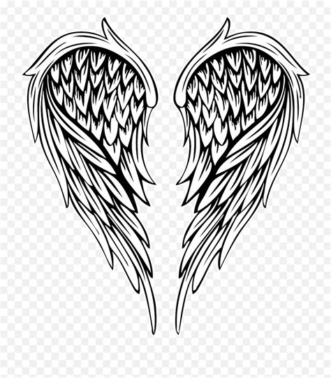 Simple Aesthetic Angel Wings Drawing