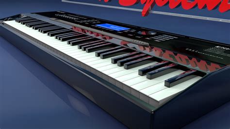 kurzweil k2500 keyboard 3d model