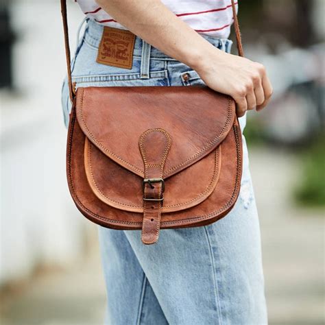 Vintage Leather Saddle Bag With Personalisation - Etsy