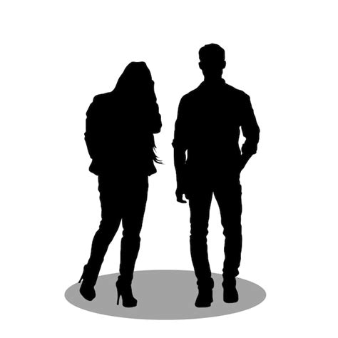 Premium Vector | Couple silhouette vector