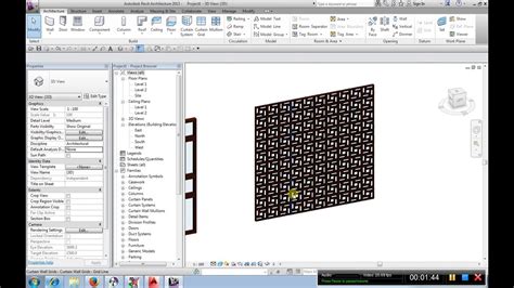 Perforated Curtain Wall Panel Revit