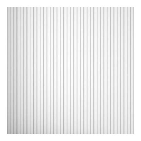 Signature Fluted Wall Panel - Salda - White - 4/Pkg - 96" x 5" - Covers ...