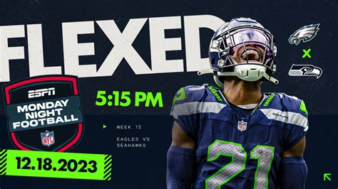 Week 15 Seahawks vs. Eagles Flexed To Dec. 18 on Monday Night Football