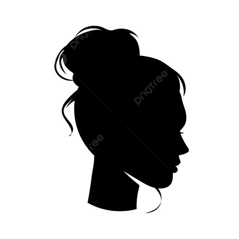 Black Woman Face Silhouette On Transparent Background, Woman Silhouette, Profile, Silhouette PNG ...