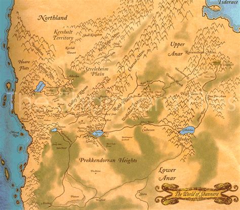 From Terry Brooks Shannara Saga, The map of the Four Lands | Maps ...