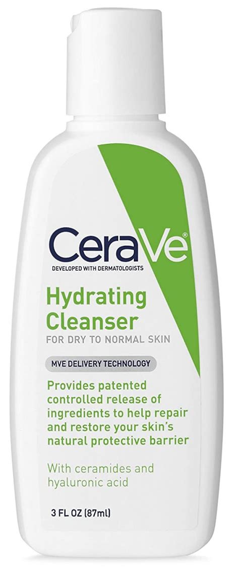 CeraVe Hydrating Face Wash 3 Fluid Ounce Travel Size