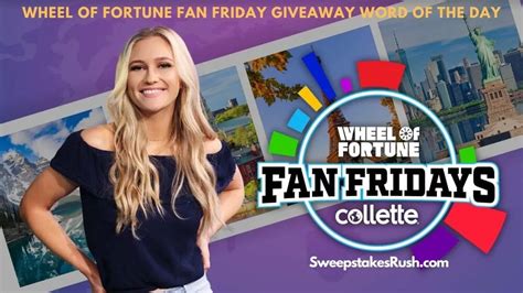 Wheel of Fortune Fan Friday Giveaway Word of the Day 2024