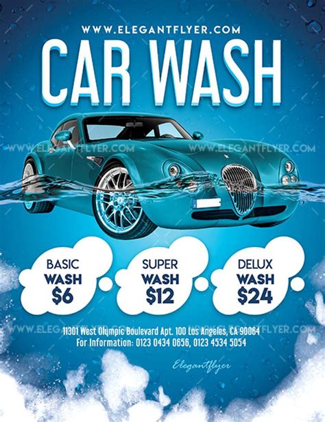 Car Wash FREE PSD Flyer Template - PSDFlyer