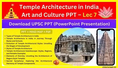 Temple Architecture In India PPT Download (UPSC PPT Slides)