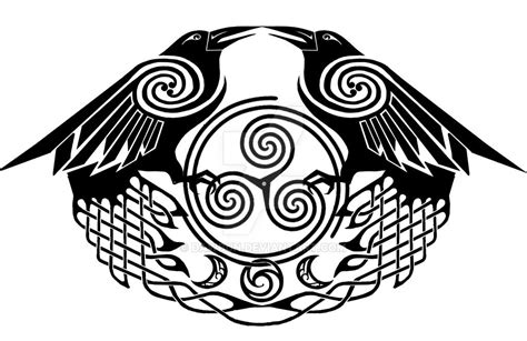 1 by Dawbun on DeviantArt Heidnisches Tattoo, Crow Tattoo, Norse Tattoo ...