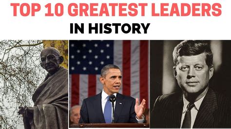 Historeads Top 10 Greatest Leaders Of All Time – Otosection