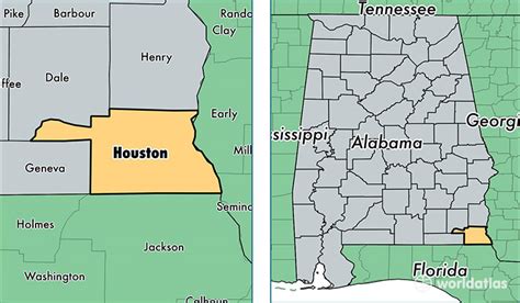 Houston County, Alabama / Map of Houston County, AL / Where is Houston ...