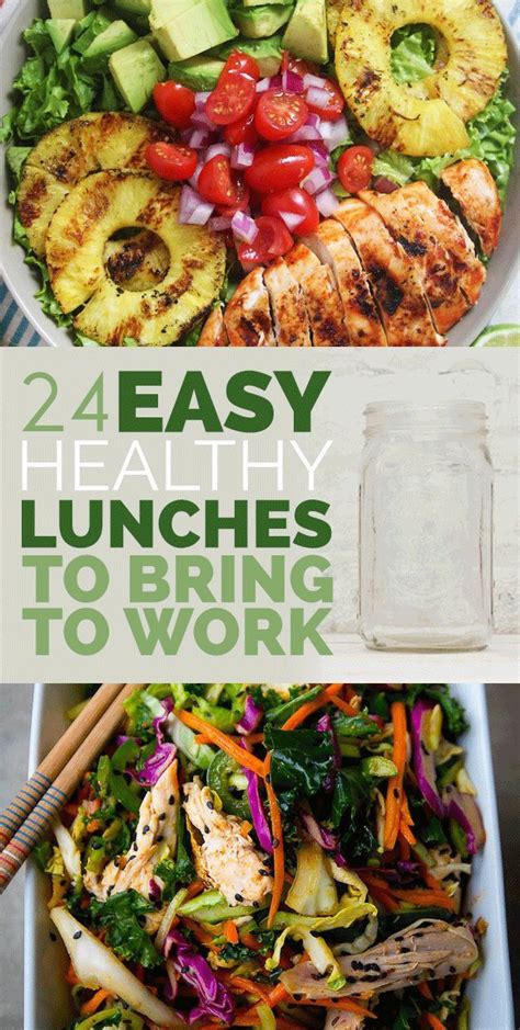 24 Easy Healthy Lunches To Bring To Work In 2015 | Lunches, Healthy lunches and To work