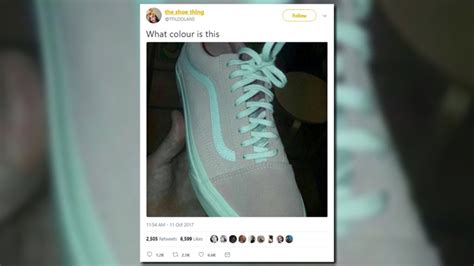 Teal and gray, pink and white? Internet rages over shoe colors | king5.com