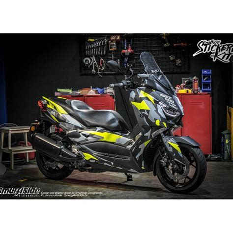 YAMAHA XMAX CUSTOM CAMO DESIGN, Motorbikes, Motorbike Accessories on Carousell