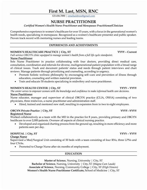 Entry Level Nurse Practitioner Resume Awesome Nurse Practitioner Resume ...