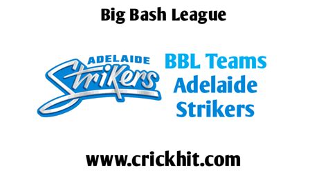 Adelaide Strikers Squad | Captain | Schedule | Coach - Crickhit