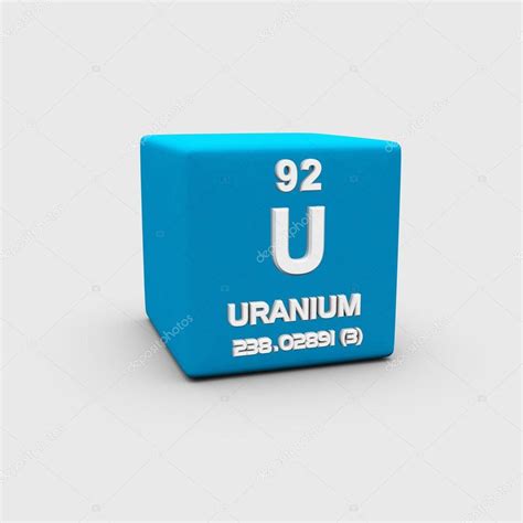 Uranium Atomic Number symbol — Stock Photo © sciencepics #75754767