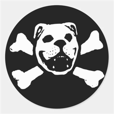 Bulldog Skull Sticker | Zazzle